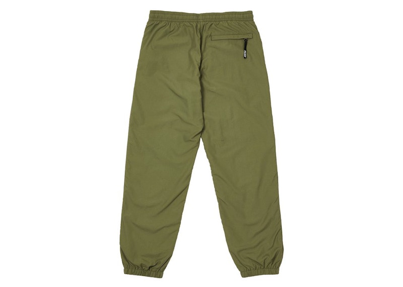 Palace Slant Zip Shell Pant Olive Men's - SS21 - US