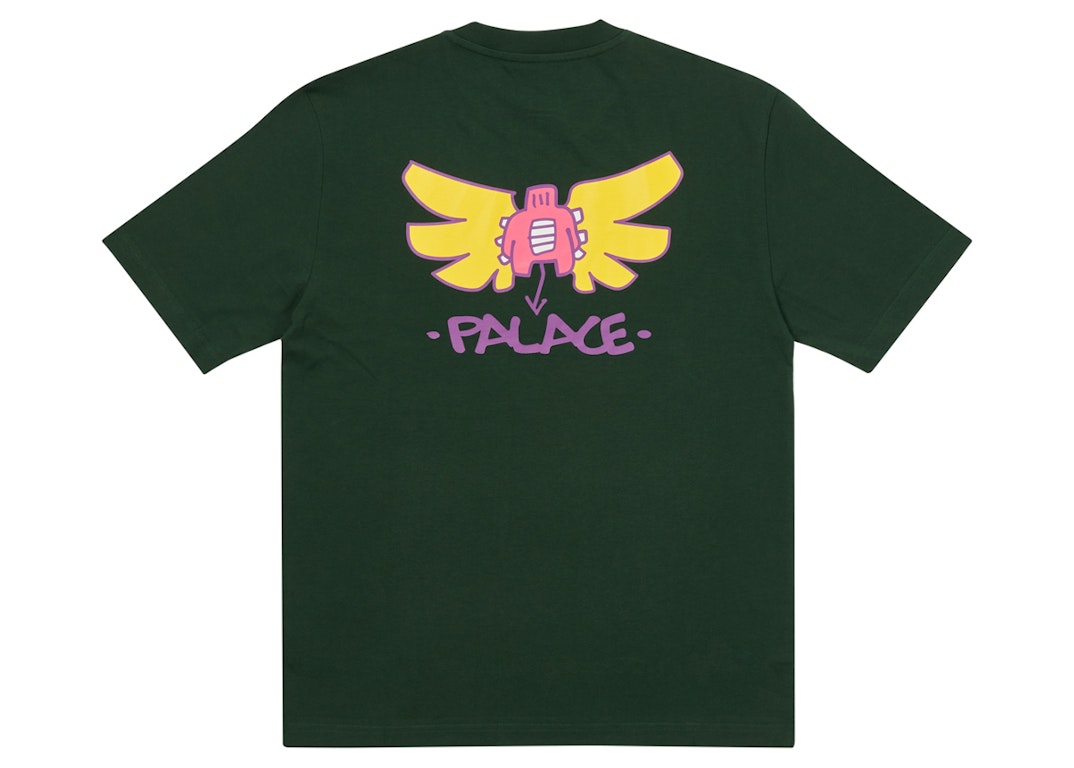 Pre-owned Palace Slap Angel T-shirt Dark Green