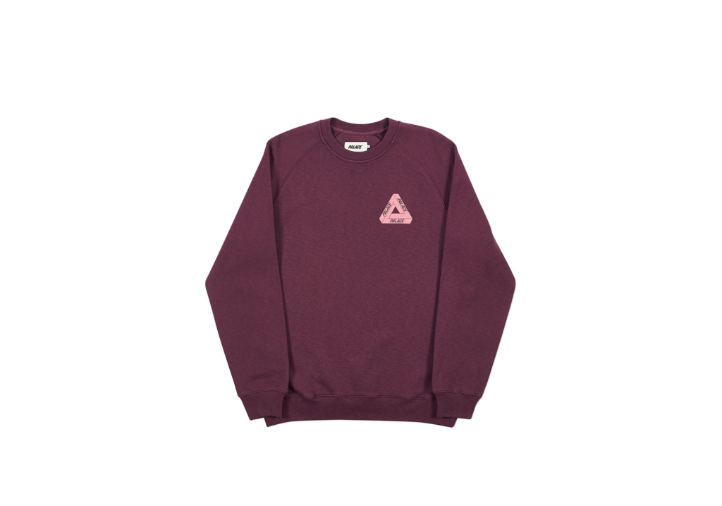 Palace Tri-Ferg Slub Crew Purple メンズ - FW22 - JP