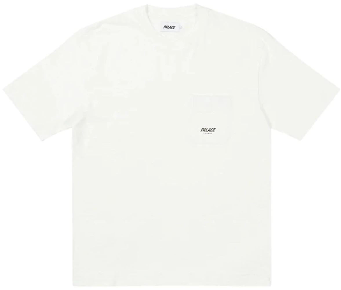 Palace Slub Pocket Zig Zag T-shirt White Men's - SS22 - US