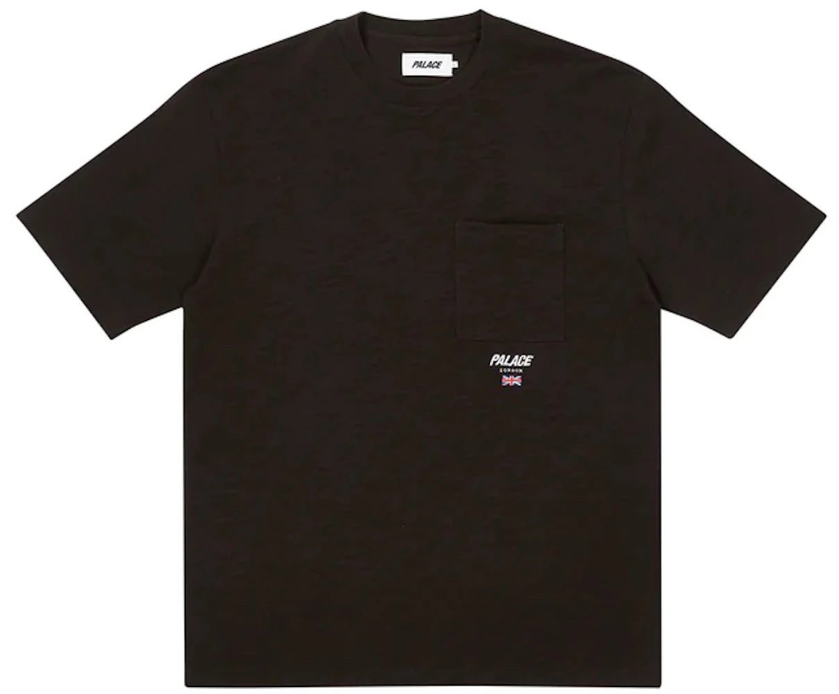 Palace Slub Square Pocket T-shirt Black Men's - FW22 - US