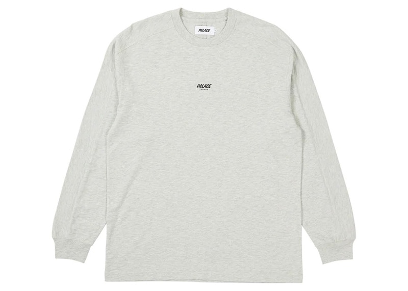 Palace Slub Zig Zag Longsleeve Grey Marl 男士- SS22 - TW