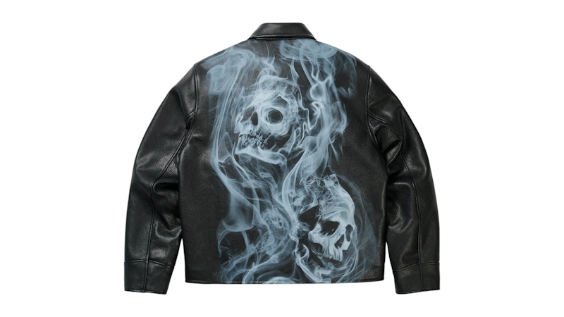 Palace Smoked Leather Jacket Black メンズ - SS26 - JP