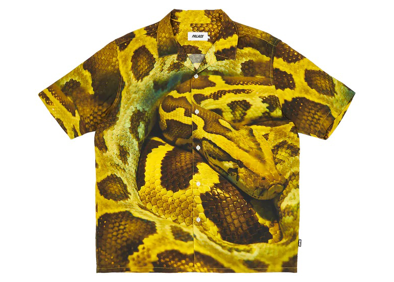 Palace Snake Shirt Yellow Men's - SS22 - US
