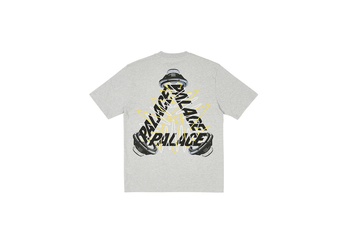 Pre-owned Palace Speaker P-3 T-shirt Grey Marl