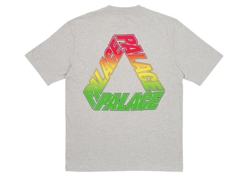 Palace Spectrum P3 T-Shirt Grey Marl Men's - SS23 - US