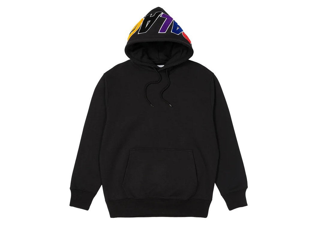 Palace Spell Out Chenille Hood Black Men's - FW22 - GB