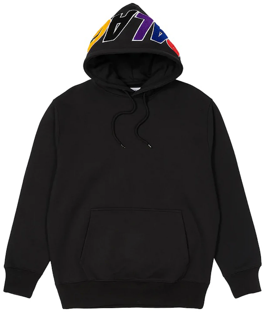 Palace Spell Out Chenille Hood Black Men's - FW22 - US