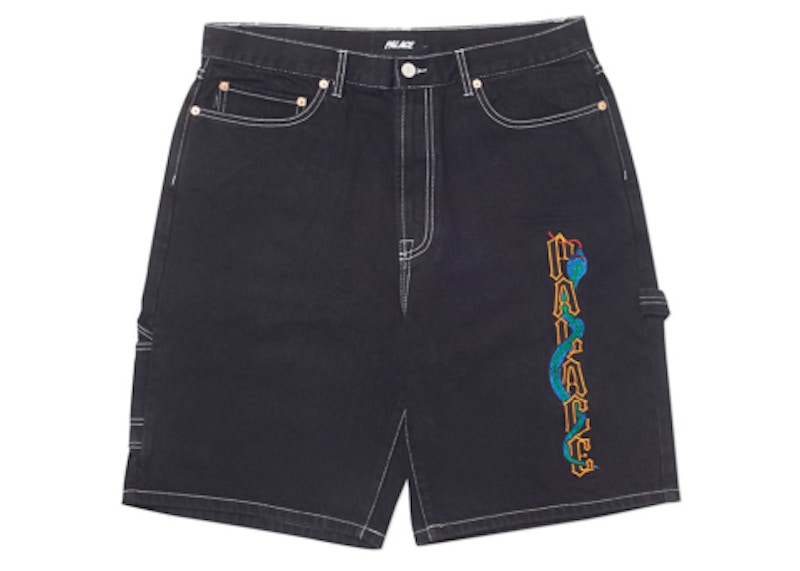 Palace Sphesh Shorts Black Stone Wash