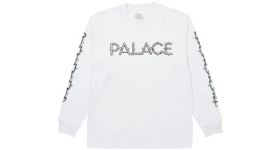 Palace Spike L/S Tee White