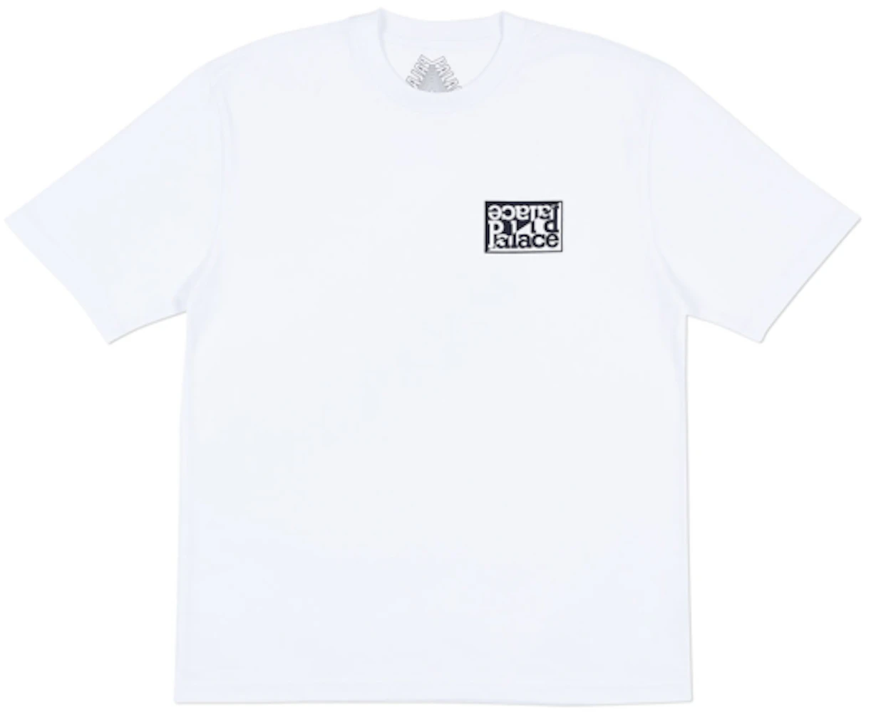 Palace Split T-Shirt White/Black Men's - Spring 2018 - US