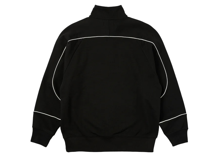 Palace Sport Piped 1/4 Zip Black Men's - SS23 - GB