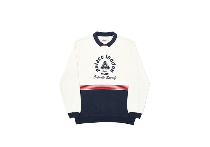 Palace Campione Crew White Men's - FW18 - US