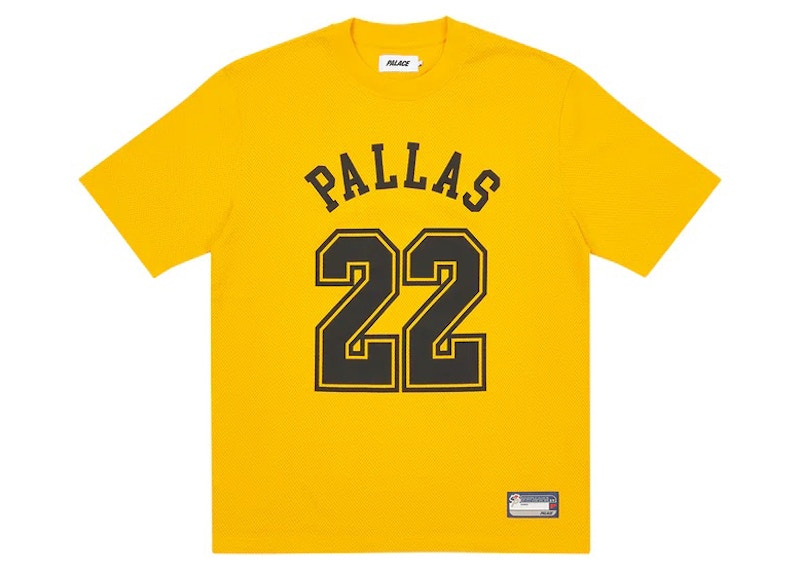 Palace Sports Mesh T-shirt Yellow Men's - FW22 - US