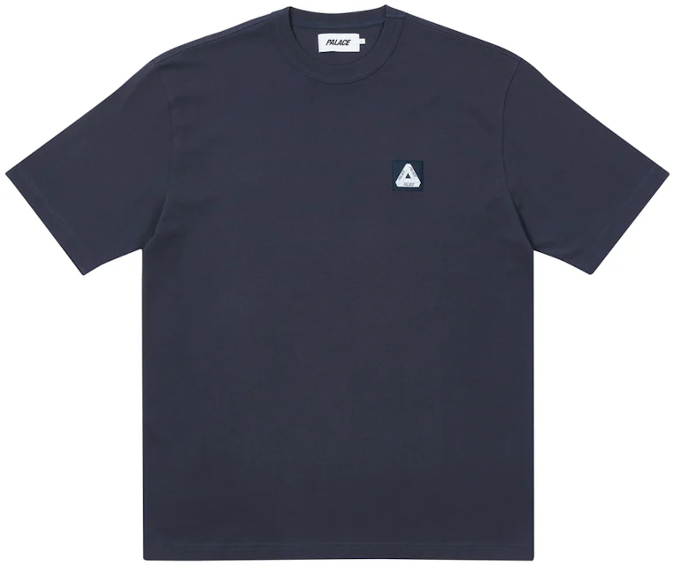 Palace Square Patch T-shirt Navy Men's - SS21 - US
