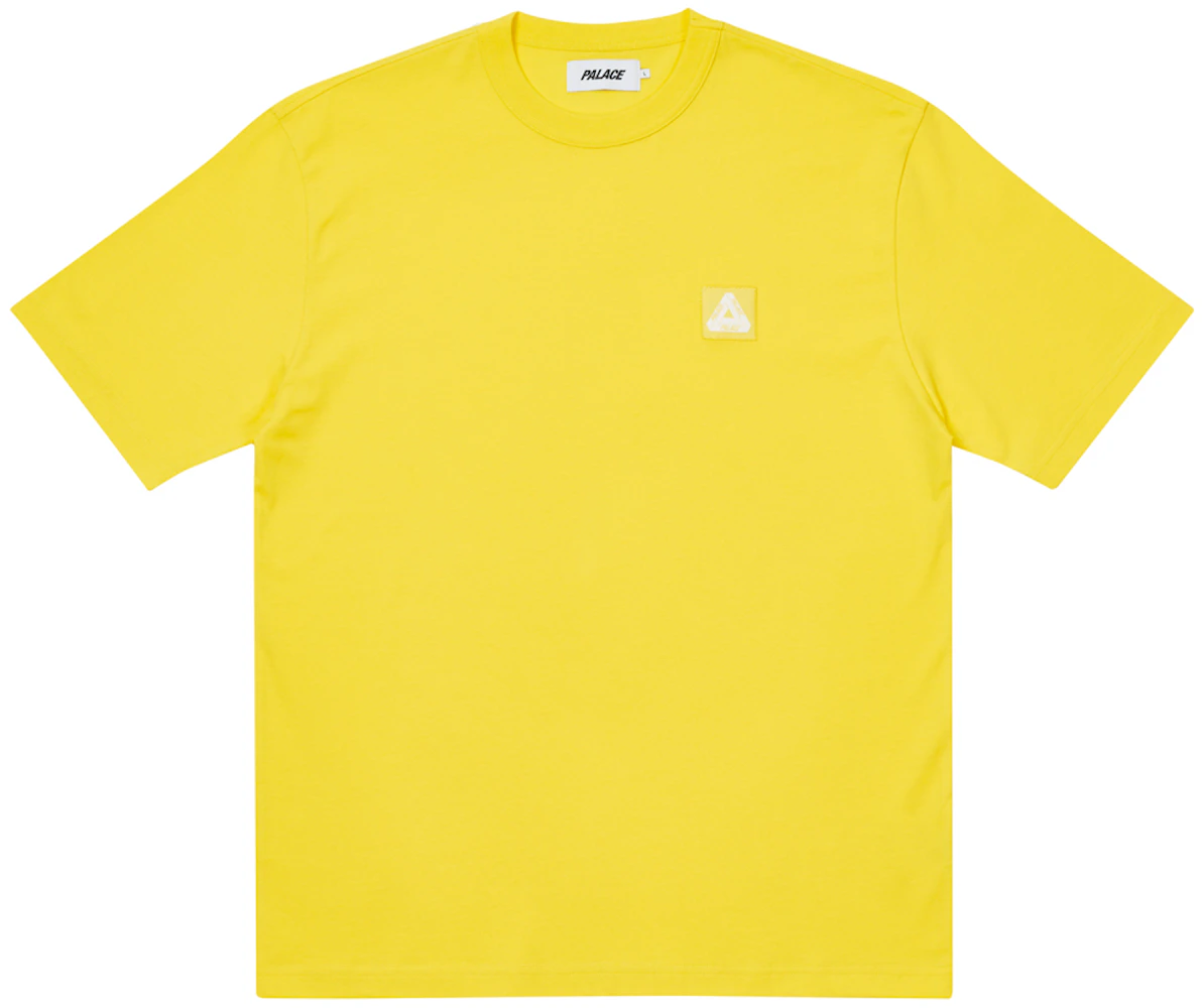 Palace Square Patch T-shirt Yellow Men's - SS21 - GB