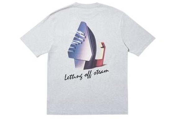 Palace Steaming T-Shirt Grey Marl