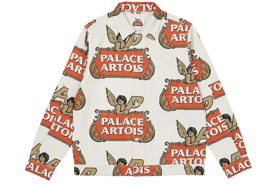 Palace Stella Artois Chore Jacket White/Red/Gold