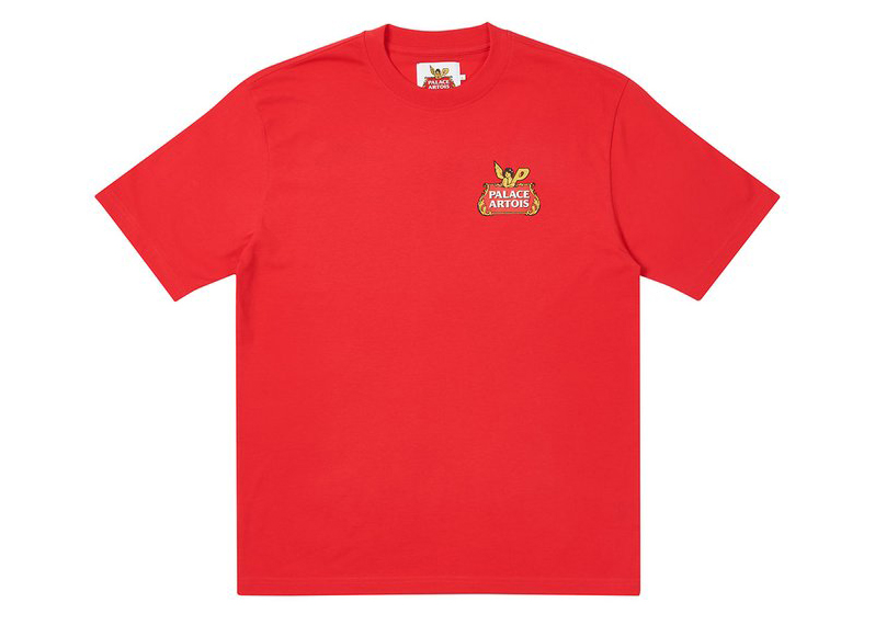 Palace Stella Artois P-Skim T-shirt Red Men's - SS21 - US