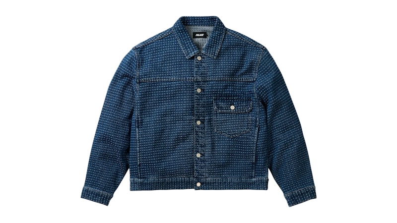 Palace Stitch Denim Jacket Mid Indigo