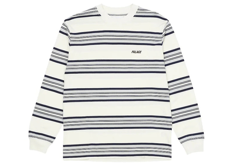 Palace Stoner Stripe Longsleeve Top White Men's - FW22 - US