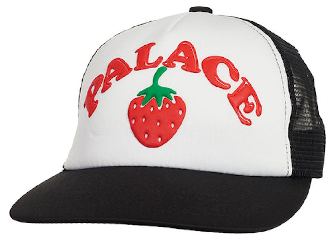 Pre-owned Palace Strawberry Trucker Hat Black