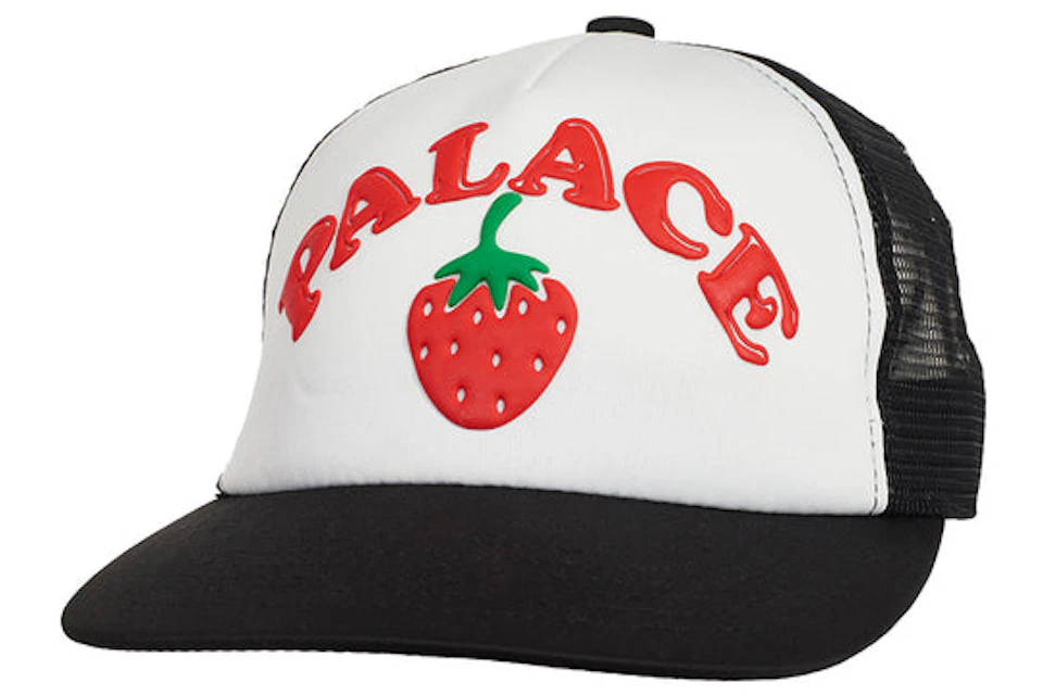 Palace Strawberry Trucker Hat Black