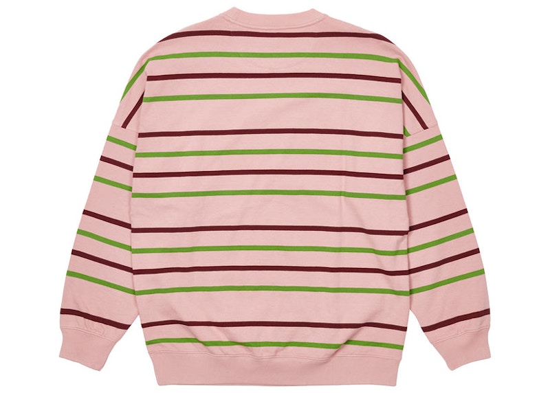 Palace stripe 2025 crew neck