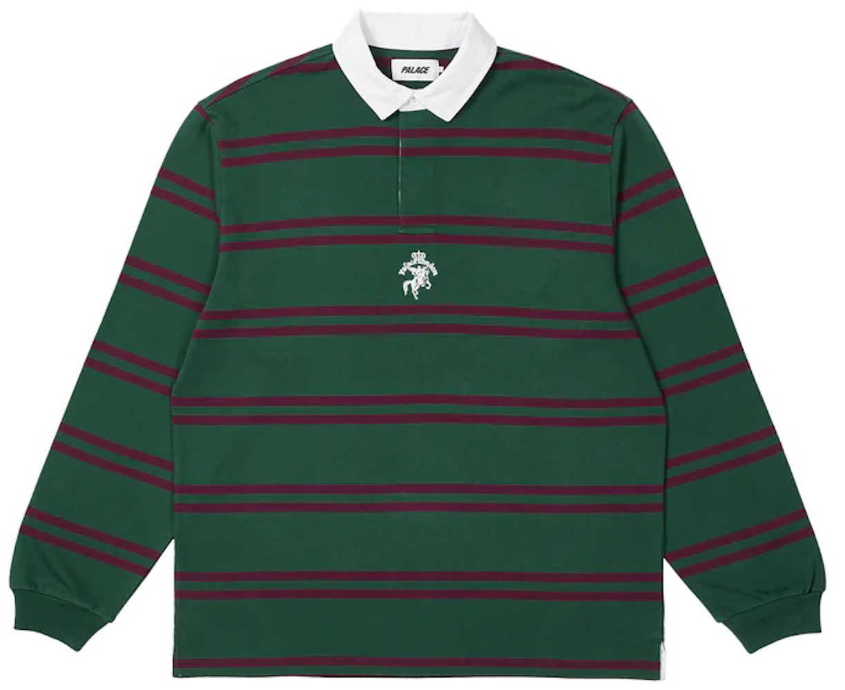 Palace Stripe Rugby Green/Purple Men's - FW22 - US