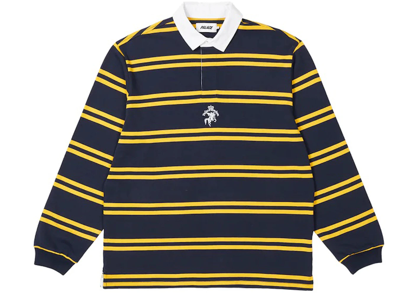 Palace Stripe Rugby Navy/Yellow Men's - FW22 - US