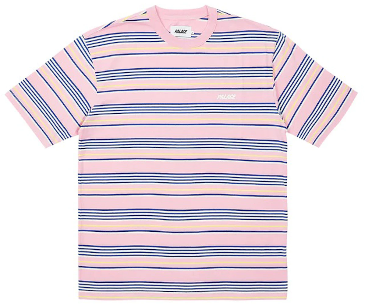 Palace Stripe T-shirt Pink Men's - SS23 - US