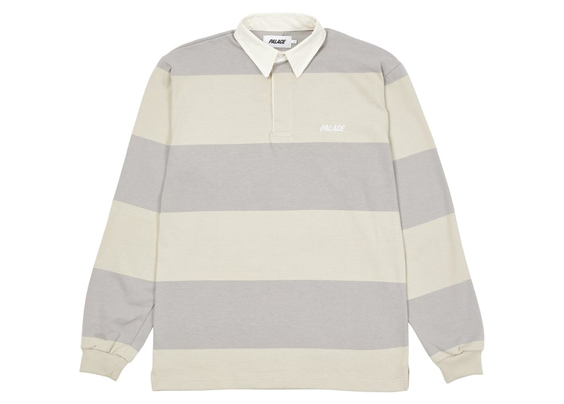 Palace Striped Rugby Beige - FW21