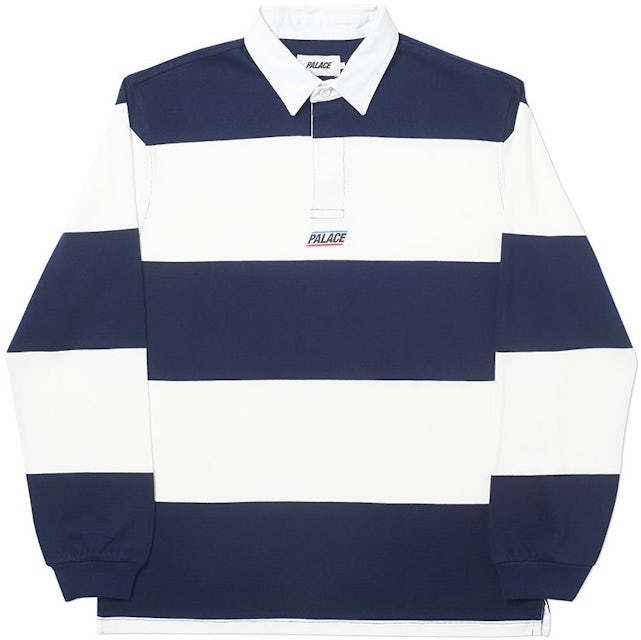 001 - Buy now POP TRADING COMPAN STRIPED RUGBY POLO - hat 36 polo