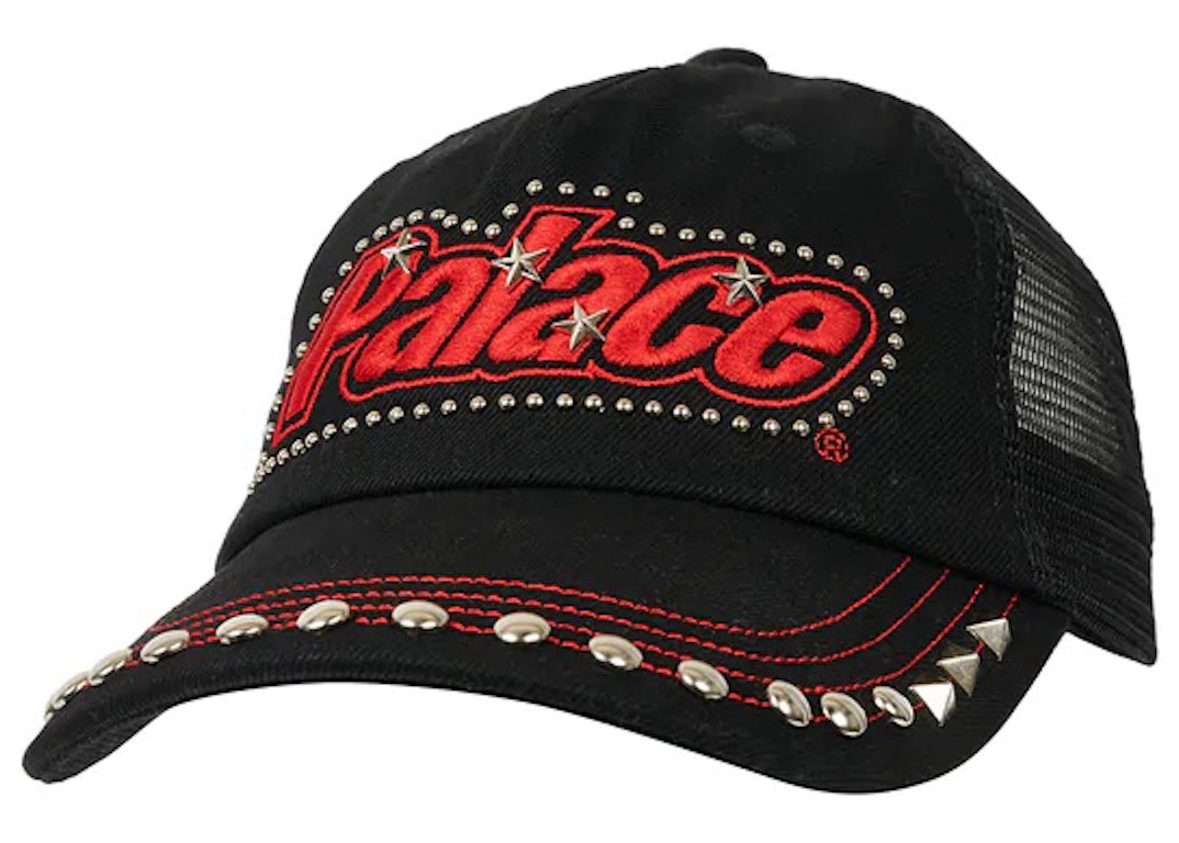 Pre-owned Palace Studded Denim Trucker Black