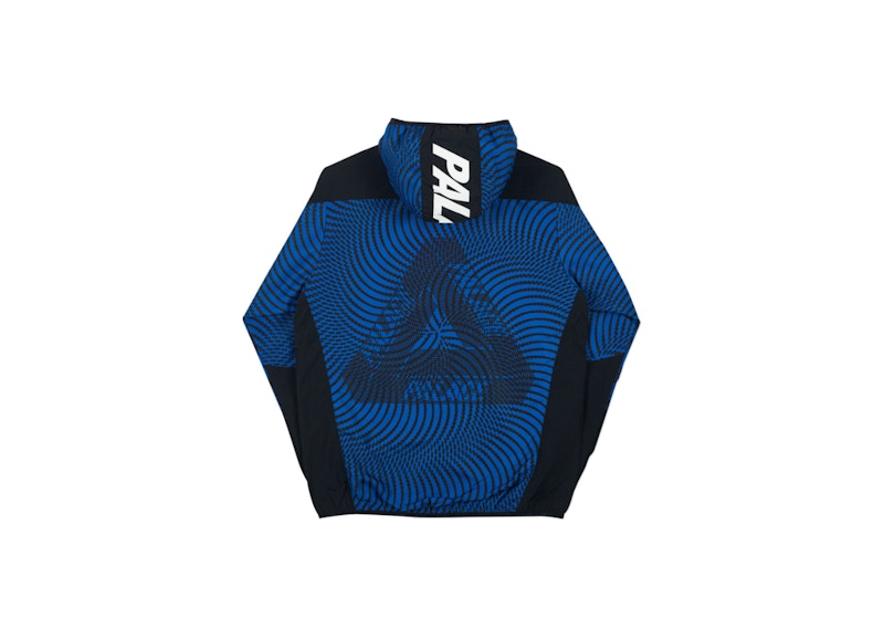 Palace Swirl Hood Jacket Blue/Black Men's - Spring 2018 - US