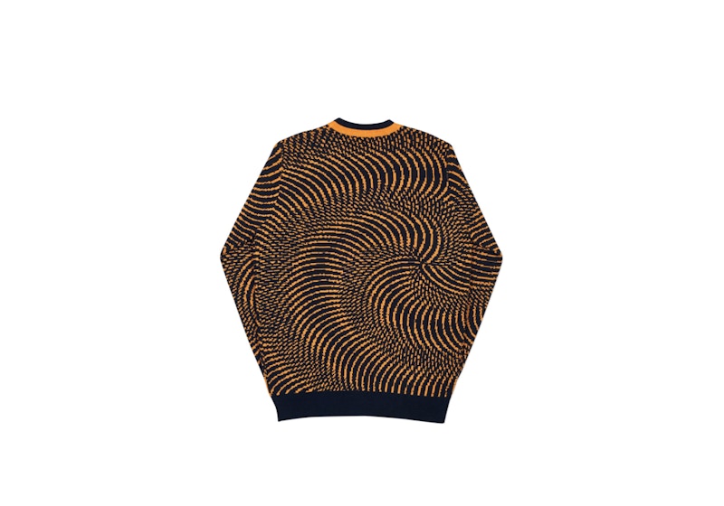 Palace Swirly Wurly Knit Black/Orange Men's - Spring 2018 - GB