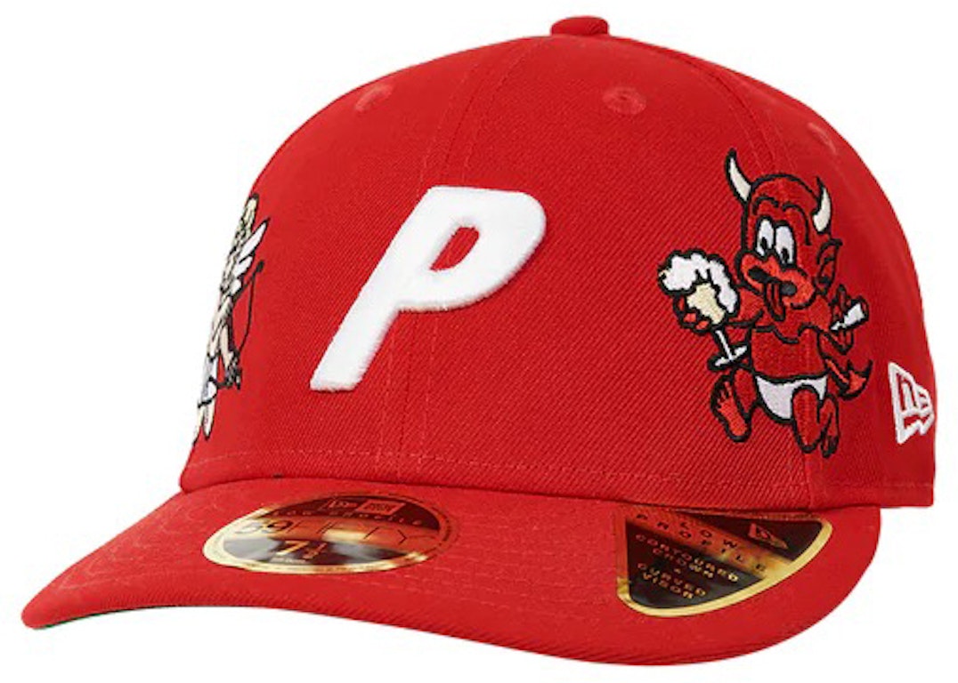 Pre-owned Palace Temptation New Era 59fifty Cap Scarlet