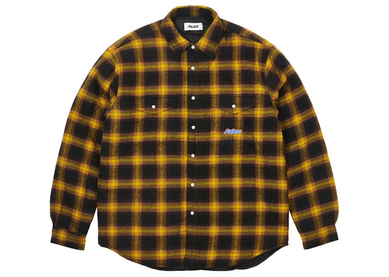 Palace Therma Yak Thinsulate Shirt Yellow Men's - FW22 - US