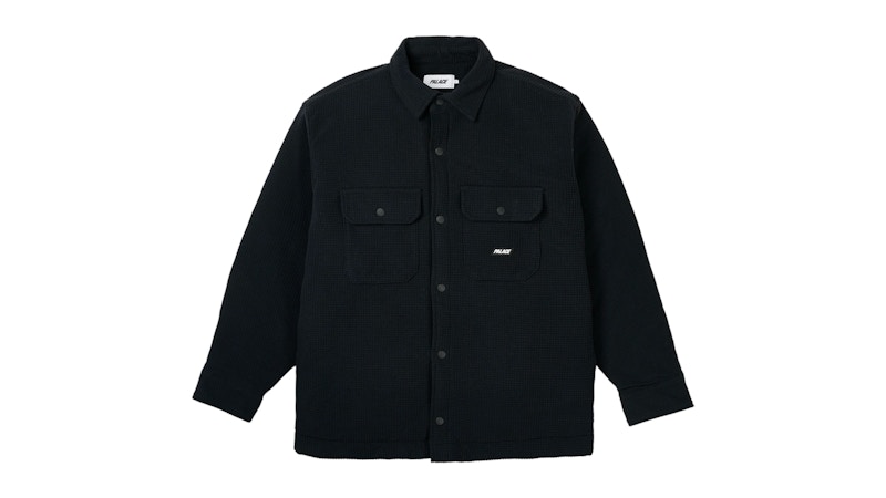 PALACE THERMAL INSULATED SHIRT GREY Sサイズ Palace Thermal Insulated Shirt Black Men's - FW25 - US