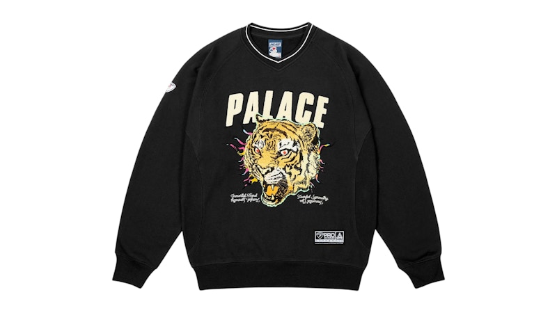Palace Tora Tora Crew Black メンズ - SS25 - JP Palace Tora Tora Crew Black メンズ - SS25 - JP