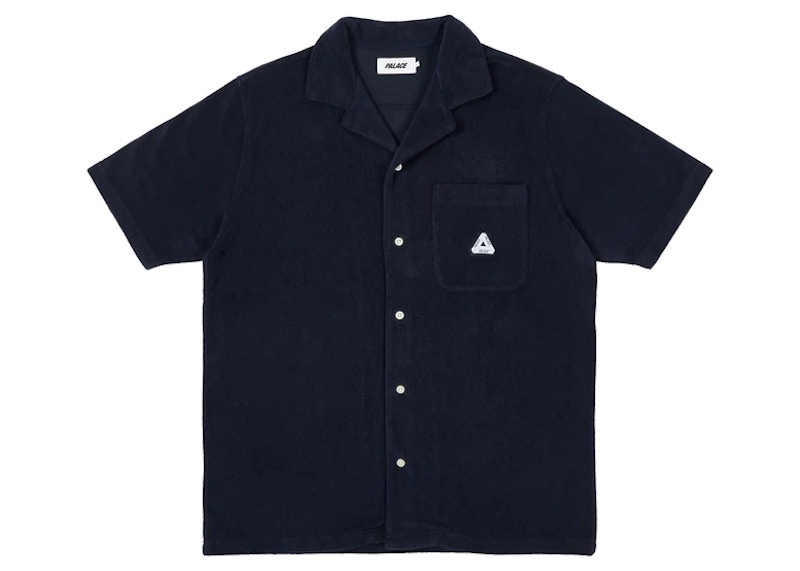 Palace Towelling Shirt Navy Men's - SS22 - GB