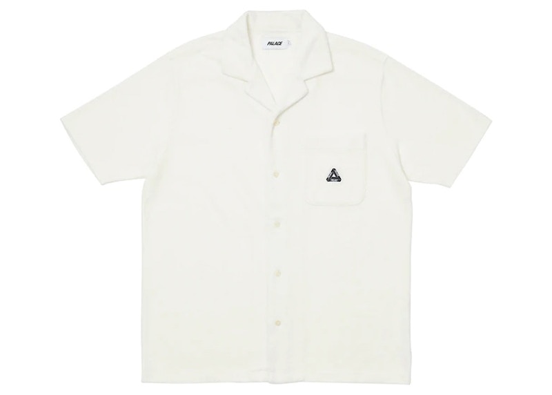 Palace Towelling Shirt White Men's - SS22 - GB