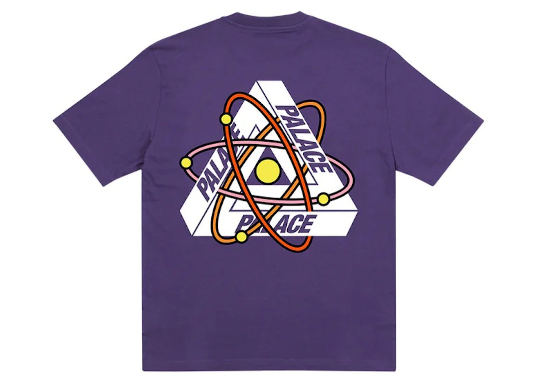 Pre-owned Palace Tri-atom T-shirt Purple