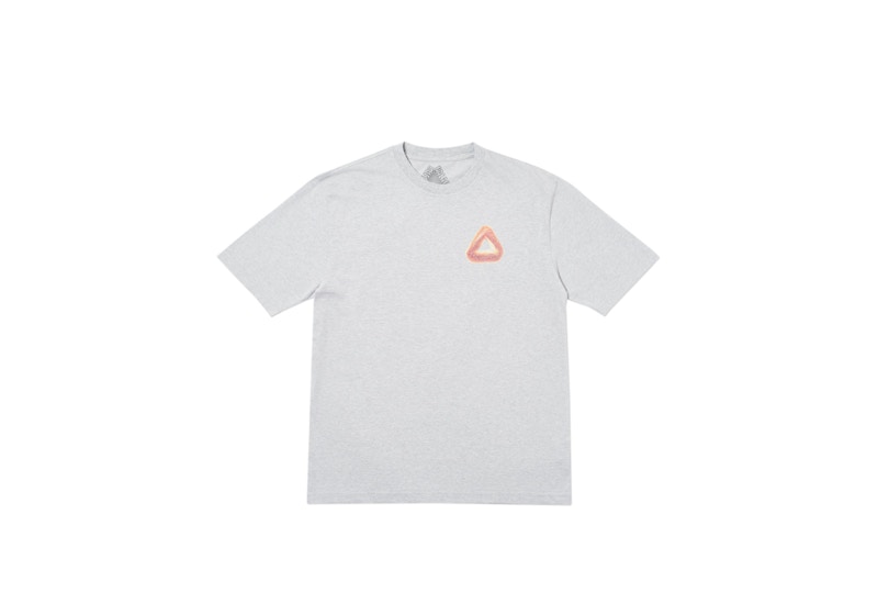 Pre-owned Palace Men's Tri Bagel T-shirt In Grey Marl