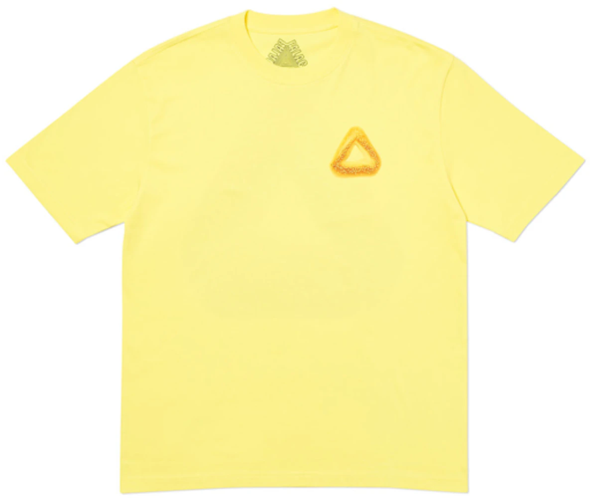 Palace Tri Bagel T-Shirt Light Yellow Men's - FW18 - US