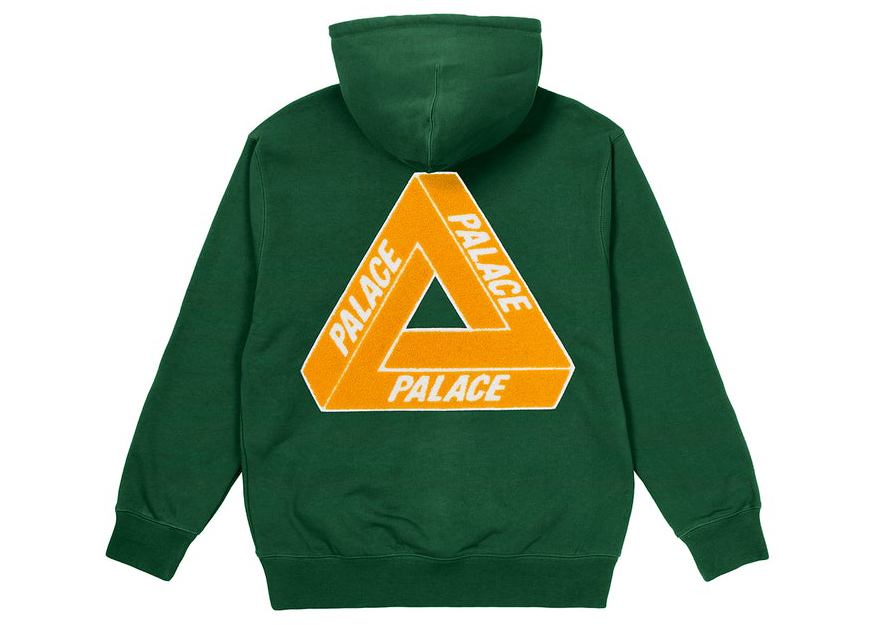 Palace Tri-Chenille Hood (FW21) Green