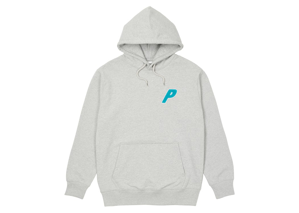 Palace Tri-Chenille Hood (FW21) Light Grey Marl Men's - FW21 - GB