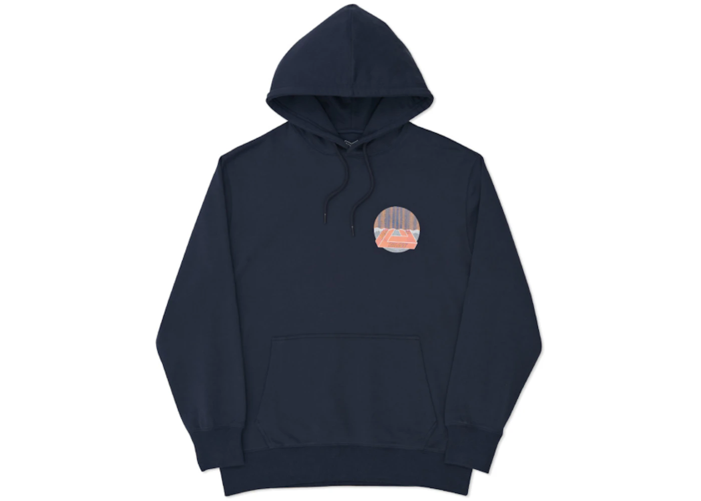 Palace Tri-Curtain Hood Navy/Grey/Orange Men's FW16 US
