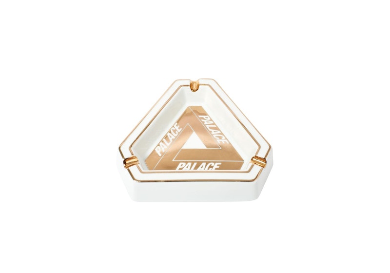 Palace Tri-Ferg Ceramic Ashtray White/Gold - SS20 - US