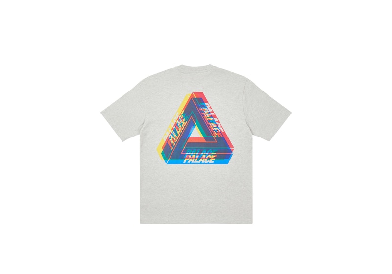 Palace Tri-Ferg Colour Blur T-shirt Grey Marl Men's - FW20 - US